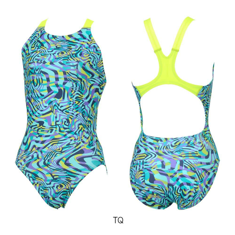 スピードSPEEDO競泳水着練習用水着レディースメイズターンズワイドストラップスーツENDURANCEECO競泳練習水着2025年秋冬モデルSTW02553