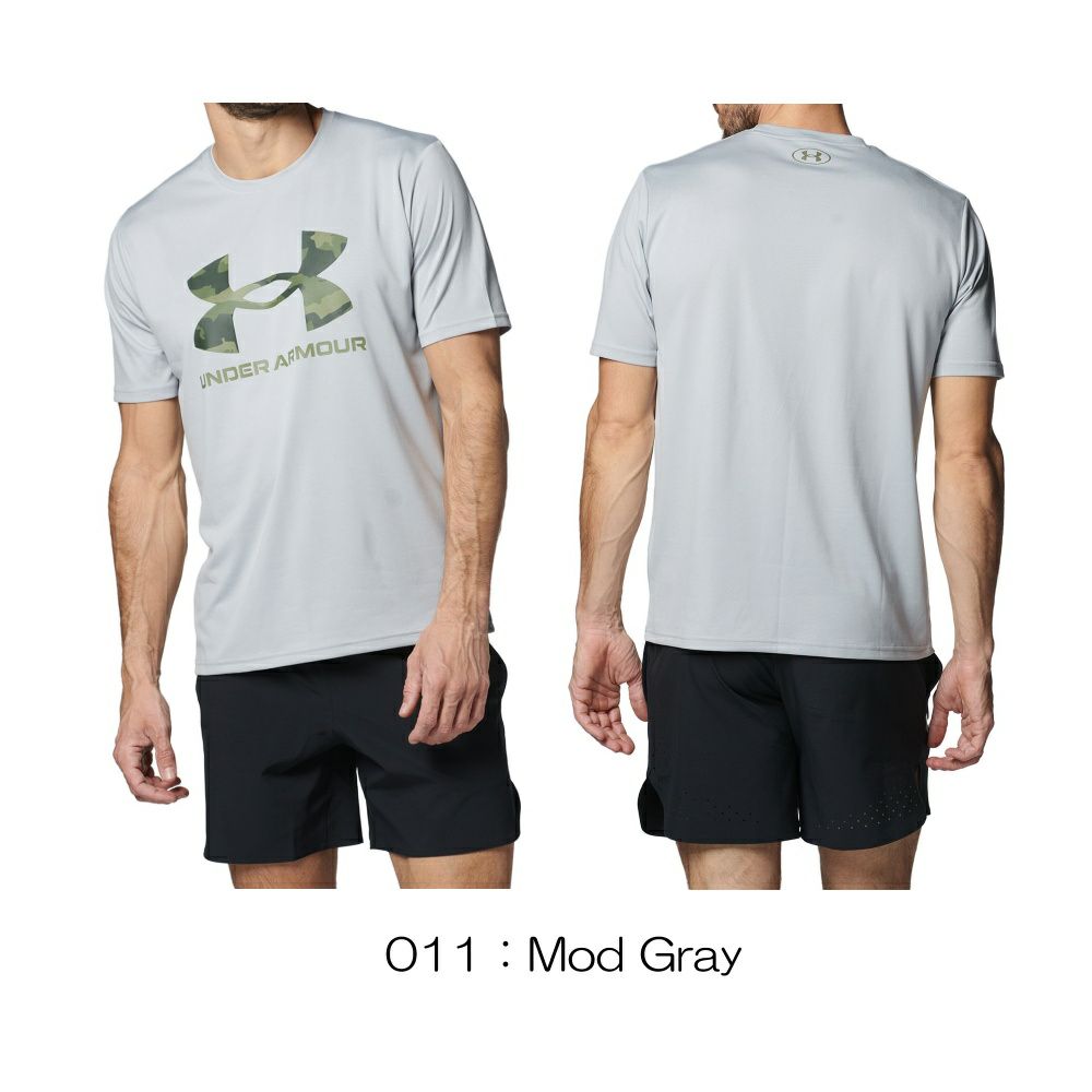 アンダーアーマーUNDERARMOURUAテックカモビッグロゴショートスリーブTシャツメンズスポーツアパレルトレーニングU1384797