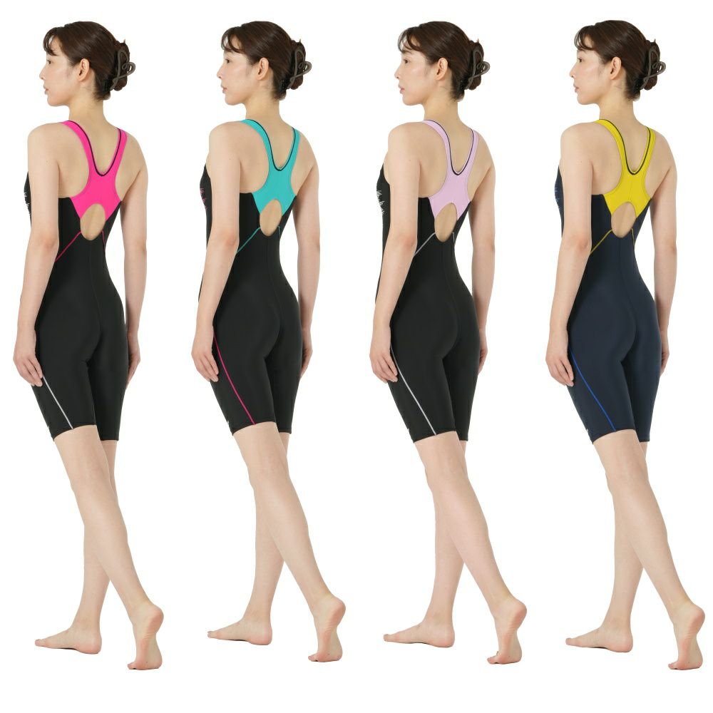 スピードSPEEDOフィットネス水着レディースウェーブブレイクルースンニースキンパッド付きUltraStretchECOSFW12595Z