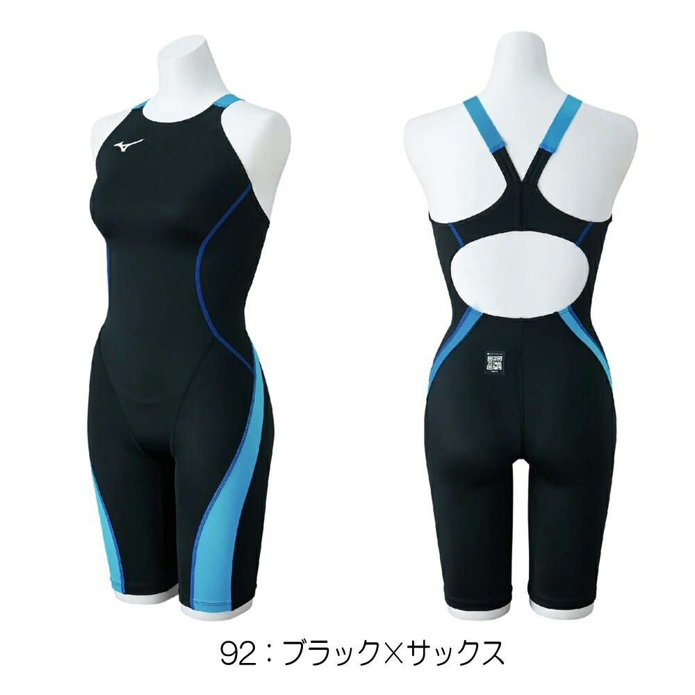 ミズノMIZUNO競泳水着レディースWA承認モデルGX・SONICSTREAMハーフスーツレースオープンバックここちUオールインワン2025年秋冬モデルN2MGC724finaマークあり