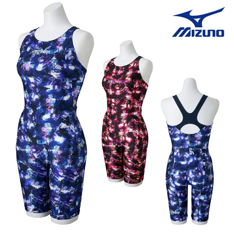 ミズノMIZUNOフィットネス水着レディースStrokeONEオールインワンパッド付き2025年秋冬モデルN2JGC810