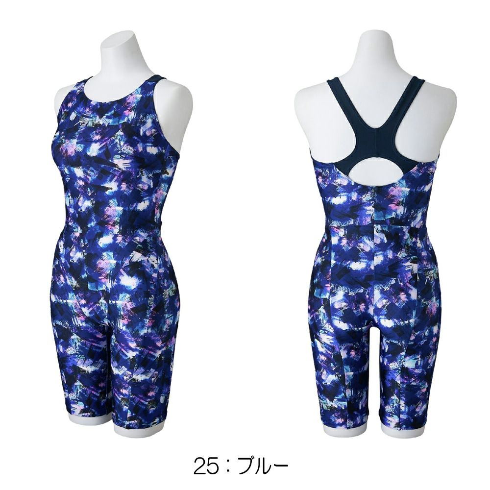 ミズノMIZUNOフィットネス水着レディースStrokeONEオールインワンパッド付き2025年秋冬モデルN2JGC810