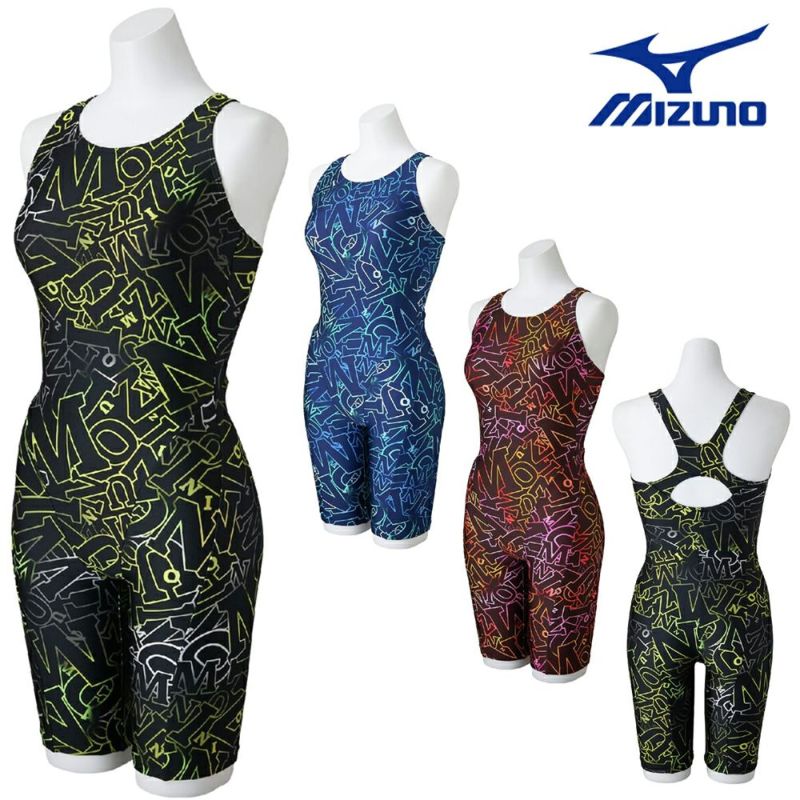 ミズノMIZUNOフィットネス水着レディースStrokeONEオールインワンパッド付き2025年秋冬モデルN2JGC813