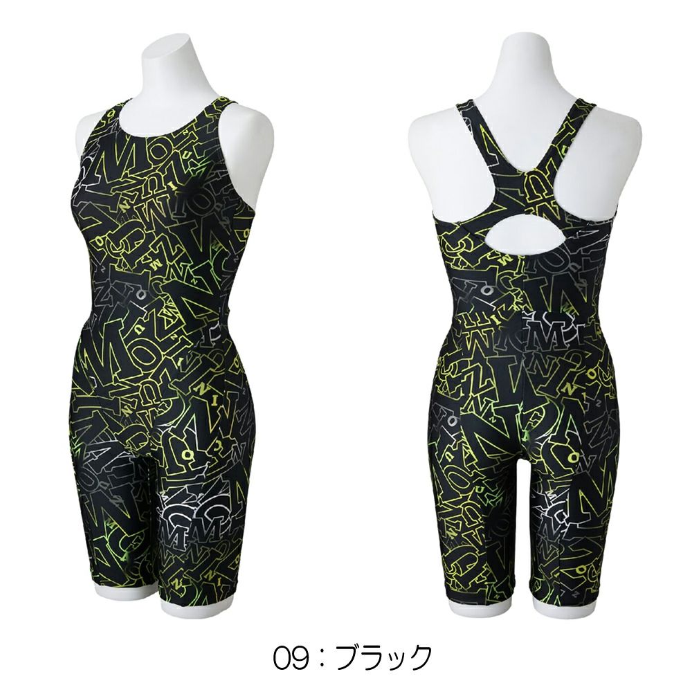 ミズノMIZUNOフィットネス水着レディースStrokeONEオールインワンパッド付き2025年秋冬モデルN2JGC813