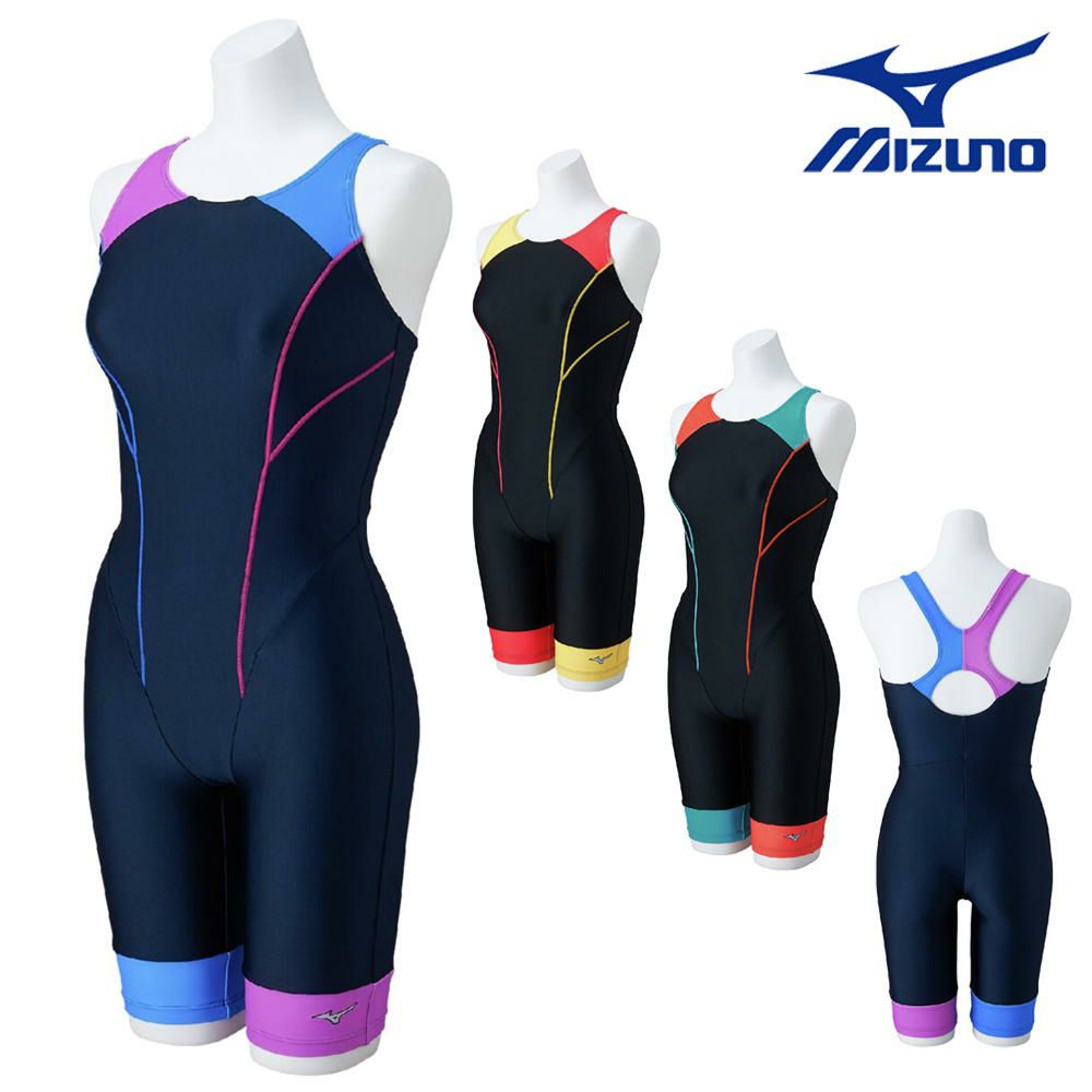 ミズノMIZUNOフィットネス水着レディースStrokeONEオールインワンパッド付き2025年秋冬モデルN2JGC363