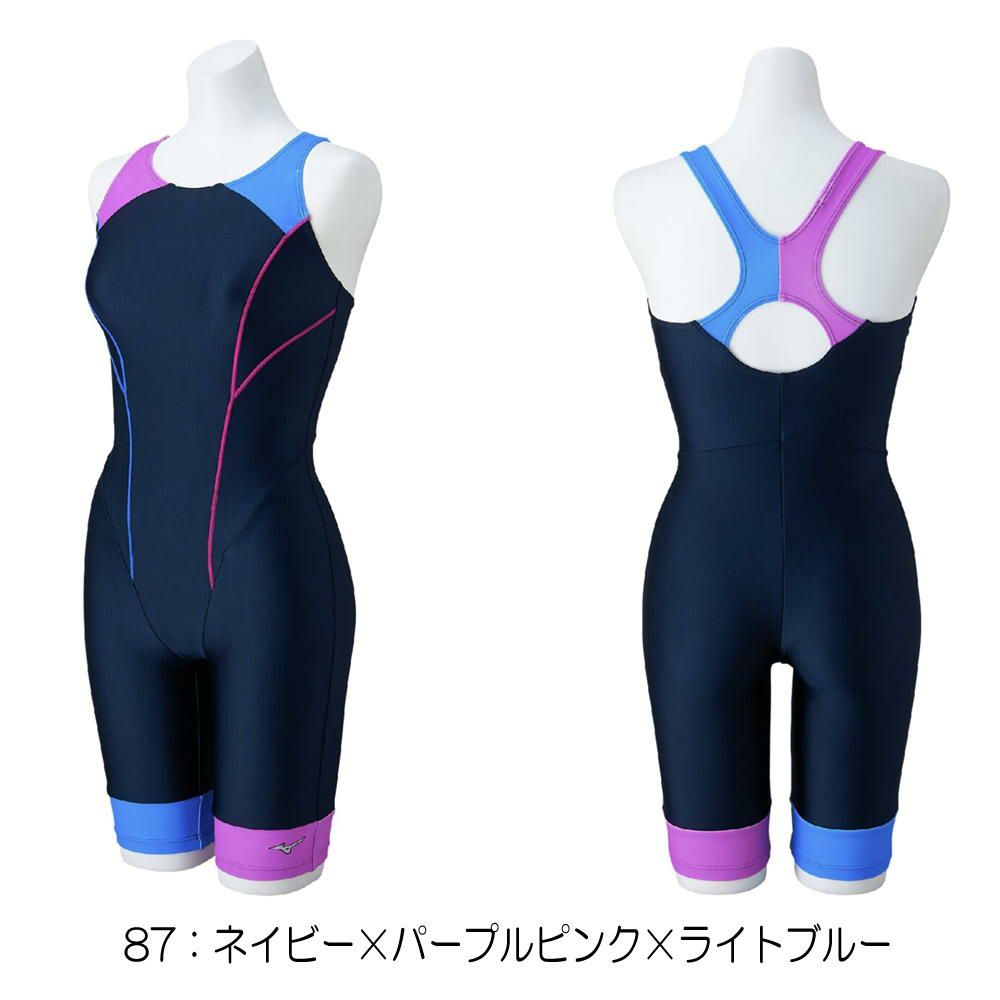 ミズノMIZUNOフィットネス水着レディースStrokeONEオールインワンパッド付き2025年秋冬モデルN2JGC363