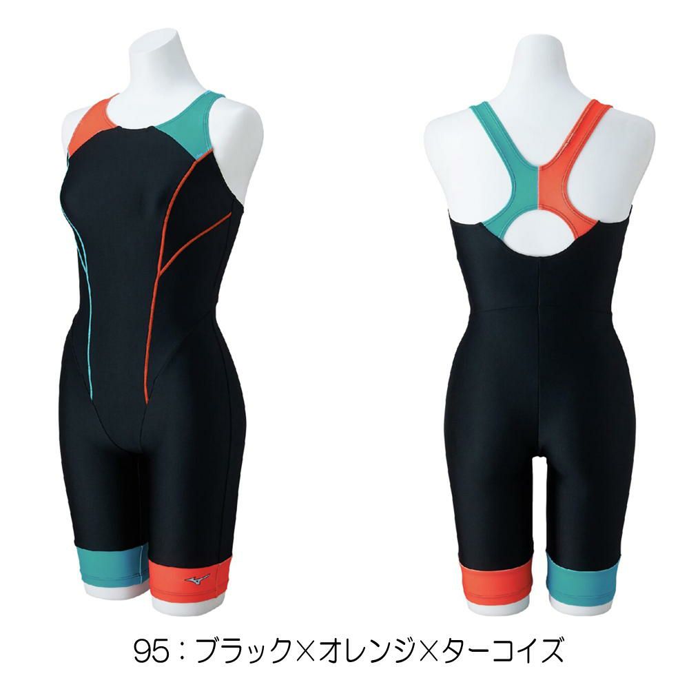 ミズノMIZUNOフィットネス水着レディースStrokeONEオールインワンパッド付き2025年秋冬モデルN2JGC363