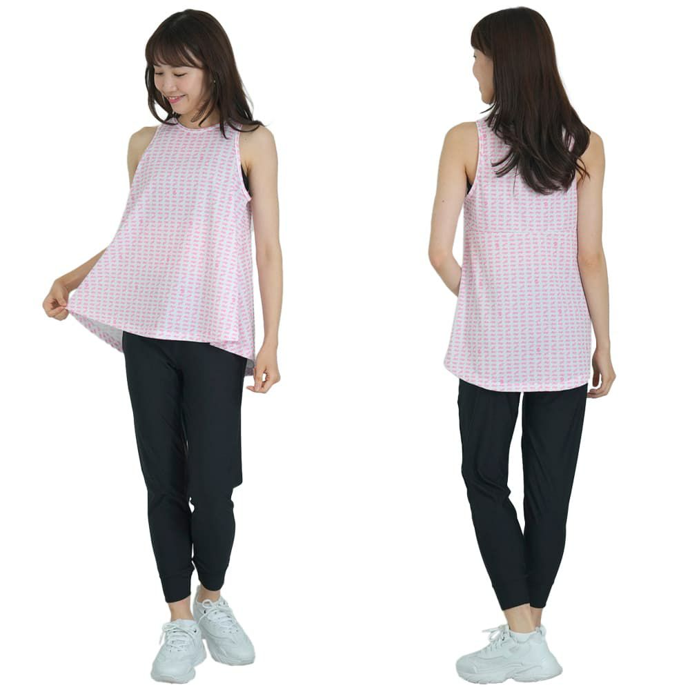 クラップCLAPオールクラップロゴフレアータンクレディーススポーツアパレルトレーニングフィットネス女性CT25018