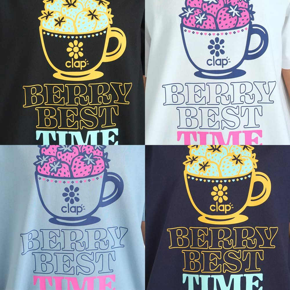 クラップCLAPクラップストロベリービッグティーレディーススポーツアパレルトレーニングフィットネス女性CTS25073