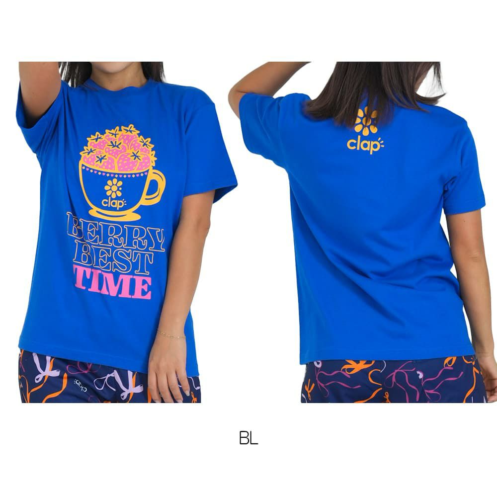 クラップCLAPクラップストロベリーティーレディーススポーツアパレルトレーニングフィットネス女性CTS25074