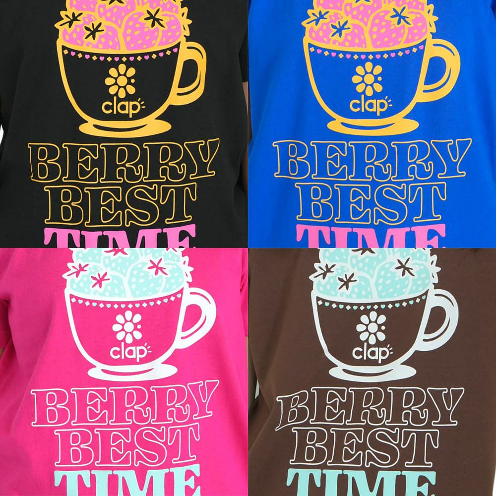 クラップCLAPクラップストロベリーティーレディーススポーツアパレルトレーニングフィットネス女性CTS25074