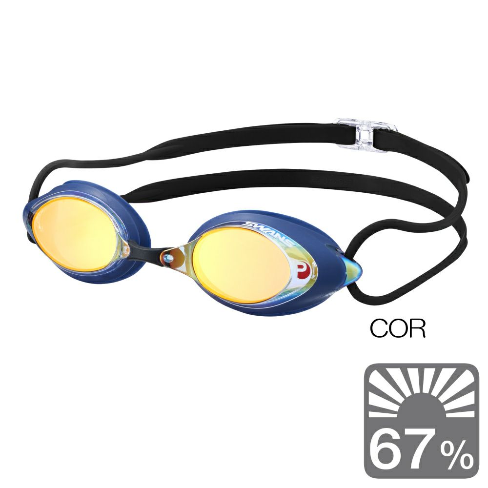 SWANSスワンズスイミングゴーグルレーシングゴーグルミラータイプクッション付きPREMIUMANTI-FOGFINA承認WA承認モデル2025年秋冬限定モデルSRX-MPAF-COR