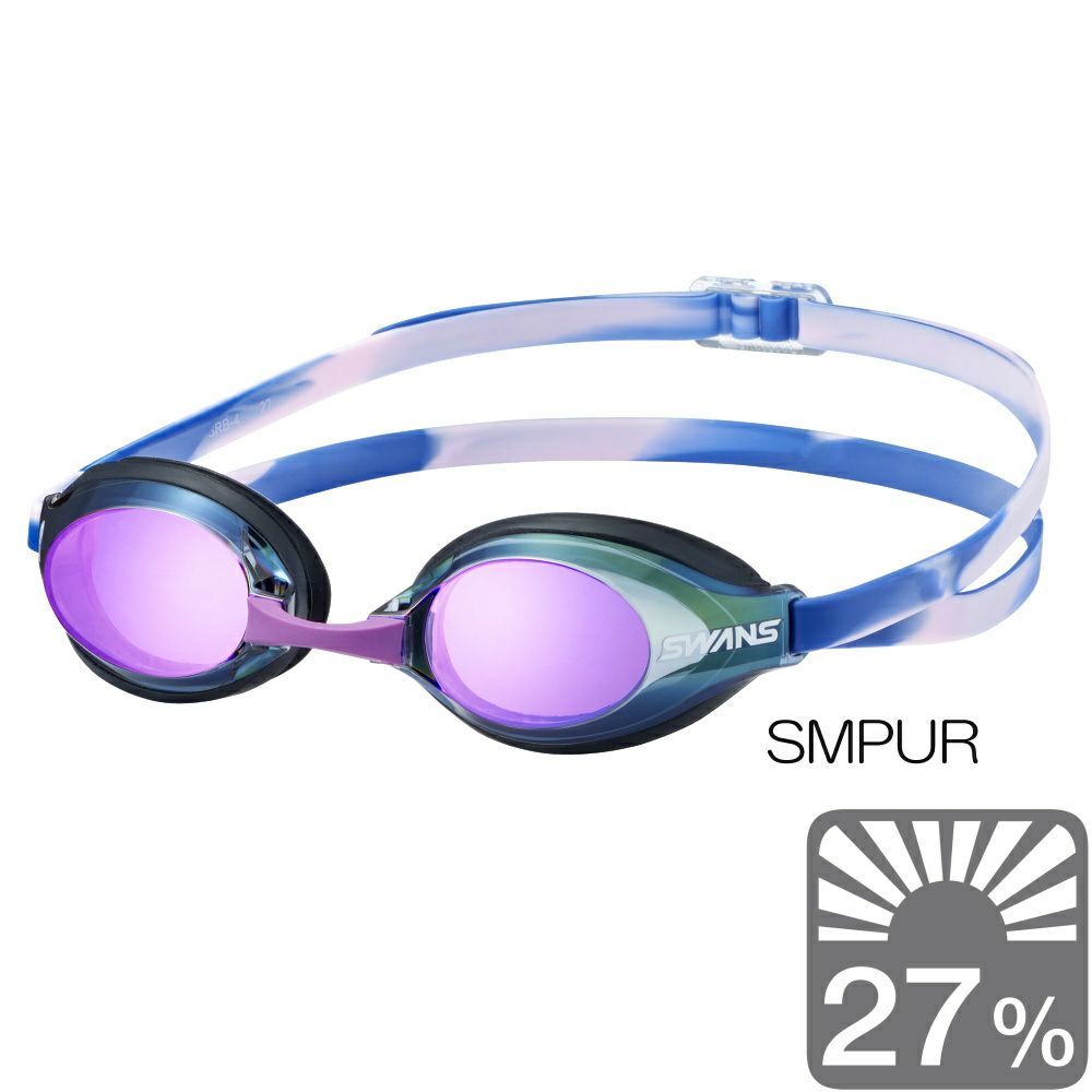 SWANSスワンズクッション付きレーシングスイムゴーグルミラータイプFINA承認WA承認モデル2025年秋冬限定モデルSR-3MREMB