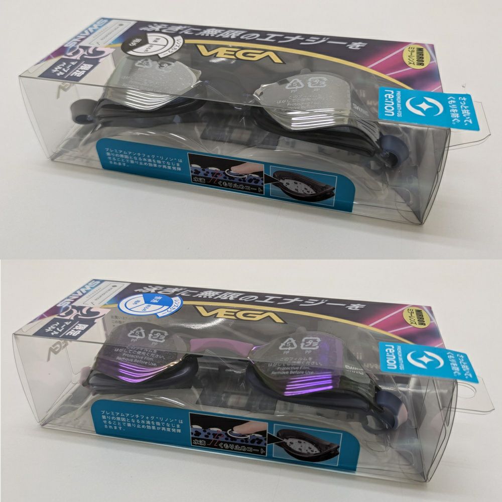 SWANSスワンズレーシングゴーグルVEGAAベガアルファミラータイプFINA承認WA承認モデル2025年秋冬限定モデルVEGA-MREAMB