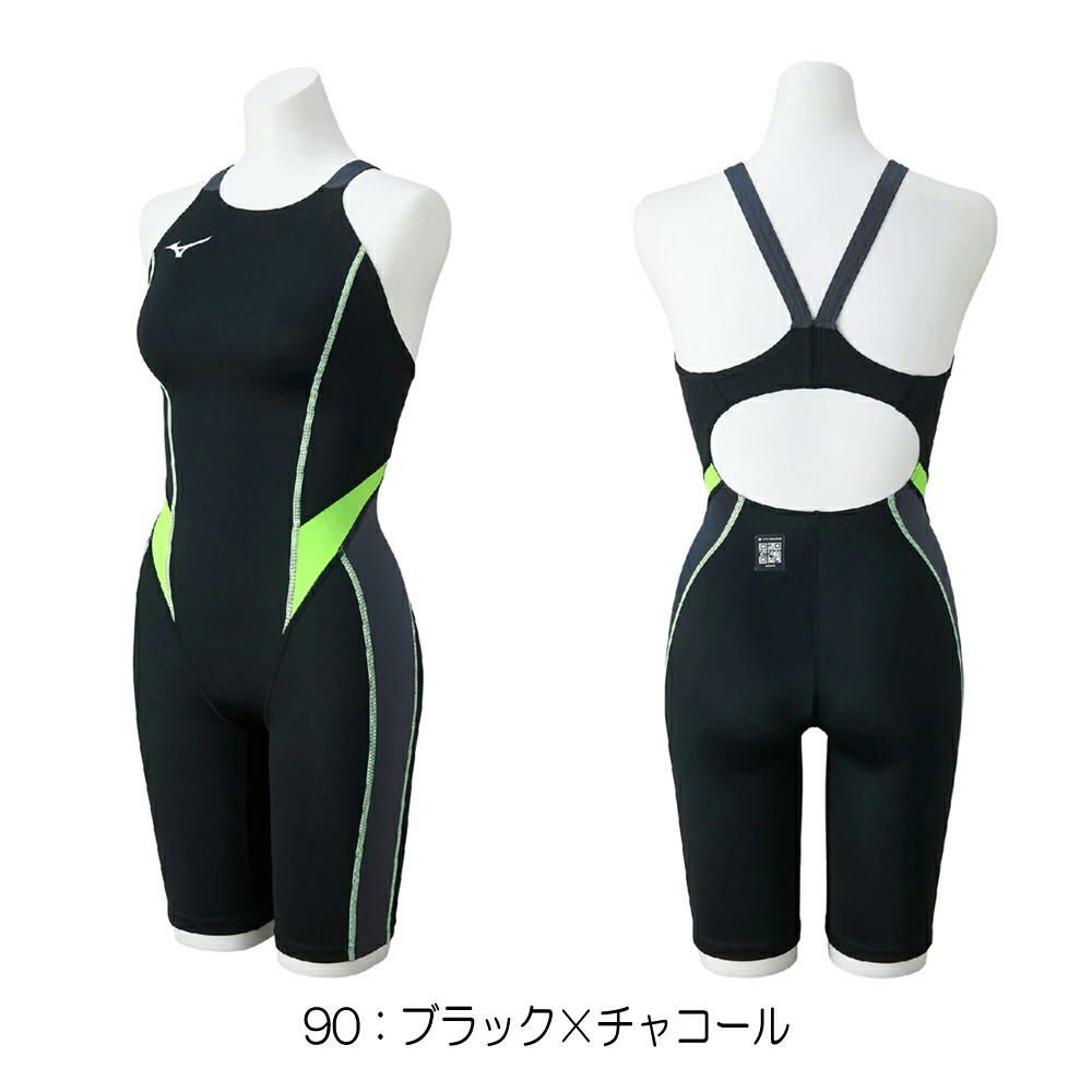 ミズノMIZUNO競泳水着レディースWA承認モデルGX・SONICSTREAMハーフスーツレースオープンバックオールインワン2025年秋冬モデルN2MGC725finaマークあり