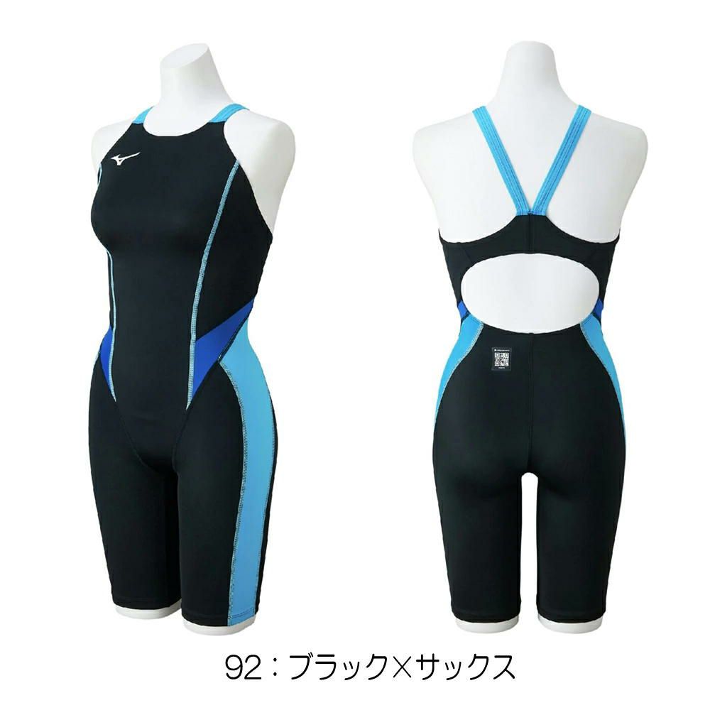 ミズノMIZUNO競泳水着レディースWA承認モデルGX・SONICSTREAMハーフスーツレースオープンバックオールインワン2025年秋冬モデルN2MGC725finaマークあり