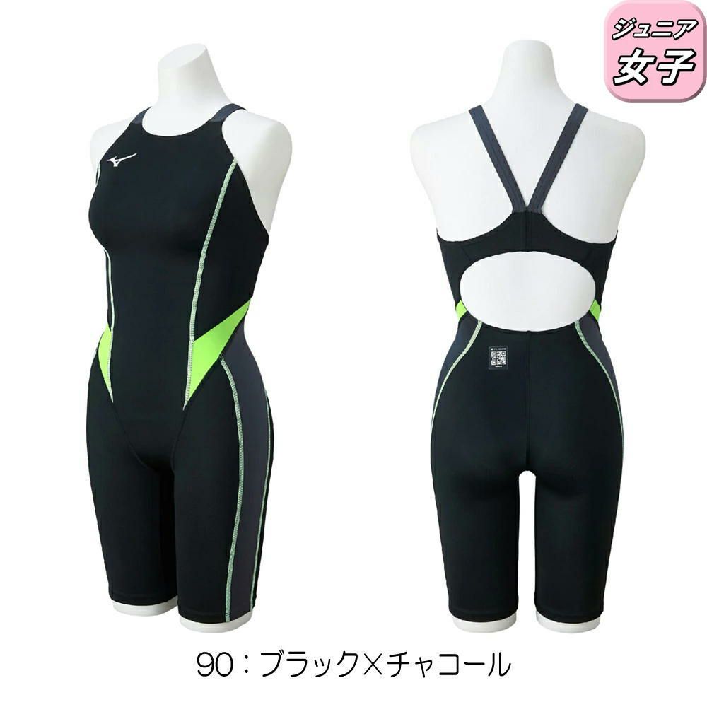 ミズノMIZUNO競泳水着ジュニア女子WA承認モデルGX・SONICSTREAMハーフスーツレースオープンバックオールインワン2025年秋冬モデルN2MGC925finaマークあり