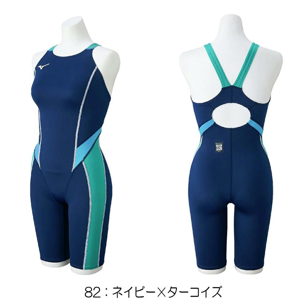 ミズノMIZUNO競泳水着レディースWA承認モデルGX・SONICSTREAMハーフスーツマスターズバックオールインワン2025年秋冬モデルN2MGC735finaマークあり