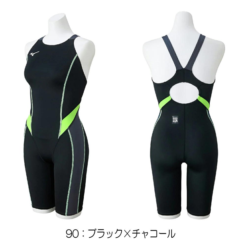 ミズノMIZUNO競泳水着レディースWA承認モデルGX・SONICSTREAMハーフスーツマスターズバックオールインワン2025年秋冬モデルN2MGC735finaマークあり