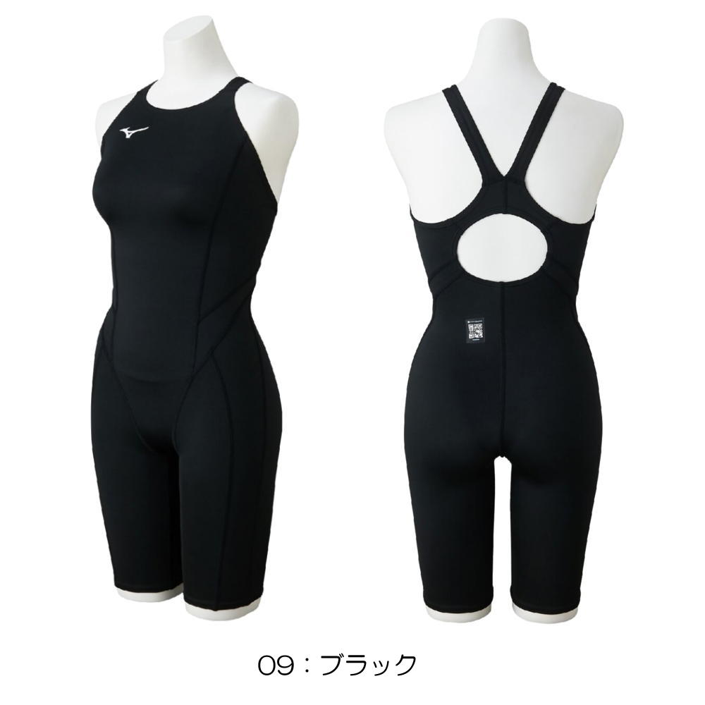 ミズノMIZUNO競泳水着レディースWA承認モデルGX・SONICSTREAMハーフスーツマスターズバックオールインワン2025年秋冬モデルN2MGC735finaマークあり