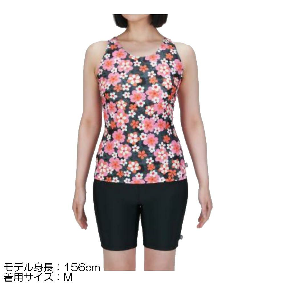 ミズノMIZUNOフィットネス水着レディースセパレーツパッド付き2025年秋冬モデルN2JGC853