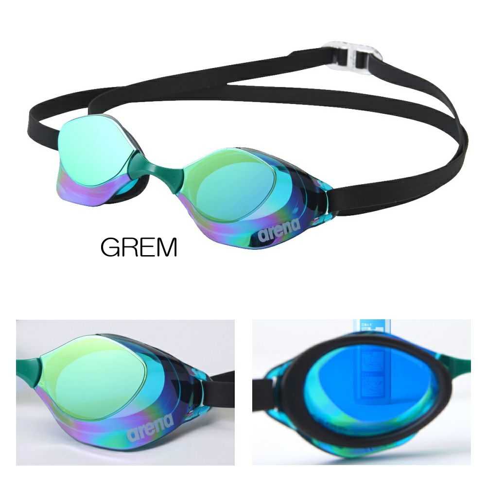 スイムゴーグルアリーナARENA水泳アクアフォーススイフトAレーシングゴーグルミラーレンズスワイプくもり止めWA承認AGL-O400MS