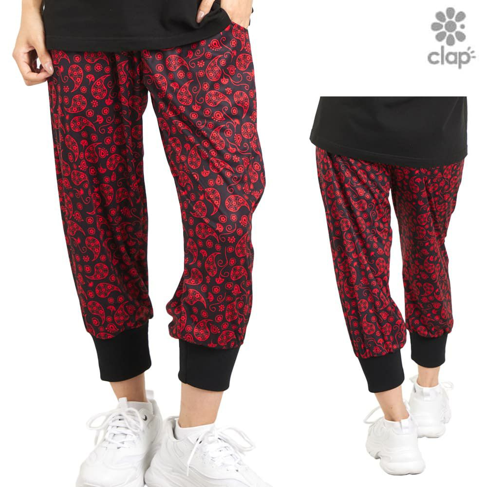 クラップCLAPペイズリークラップイージーレディーススポーツアパレルトレーニングフィットネス女性CE25029