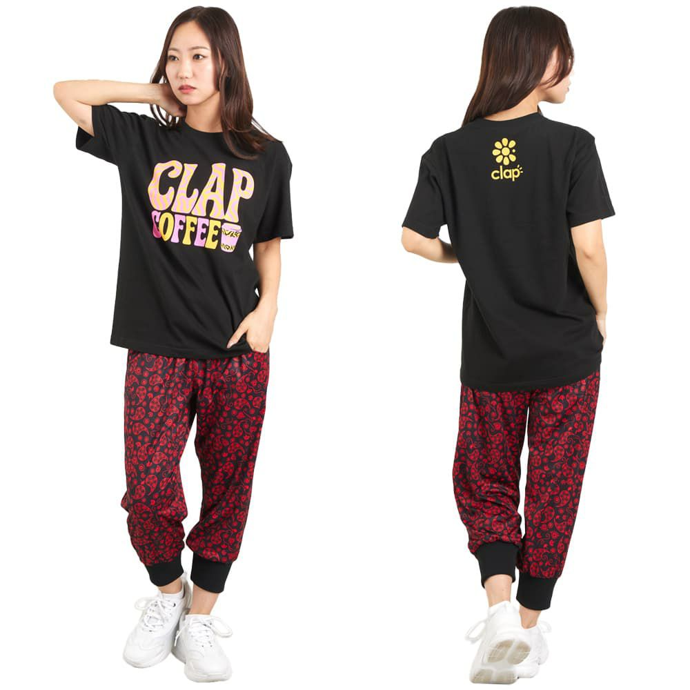 クラップCLAPペイズリークラップイージーレディーススポーツアパレルトレーニングフィットネス女性CE25029