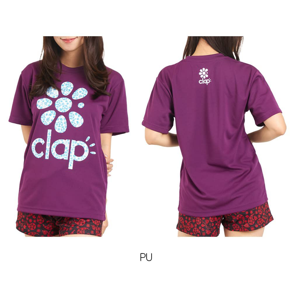 クラップCLAPペイズリークラップドライティーレディーススポーツアパレルトレーニングフィットネス女性CTS25078