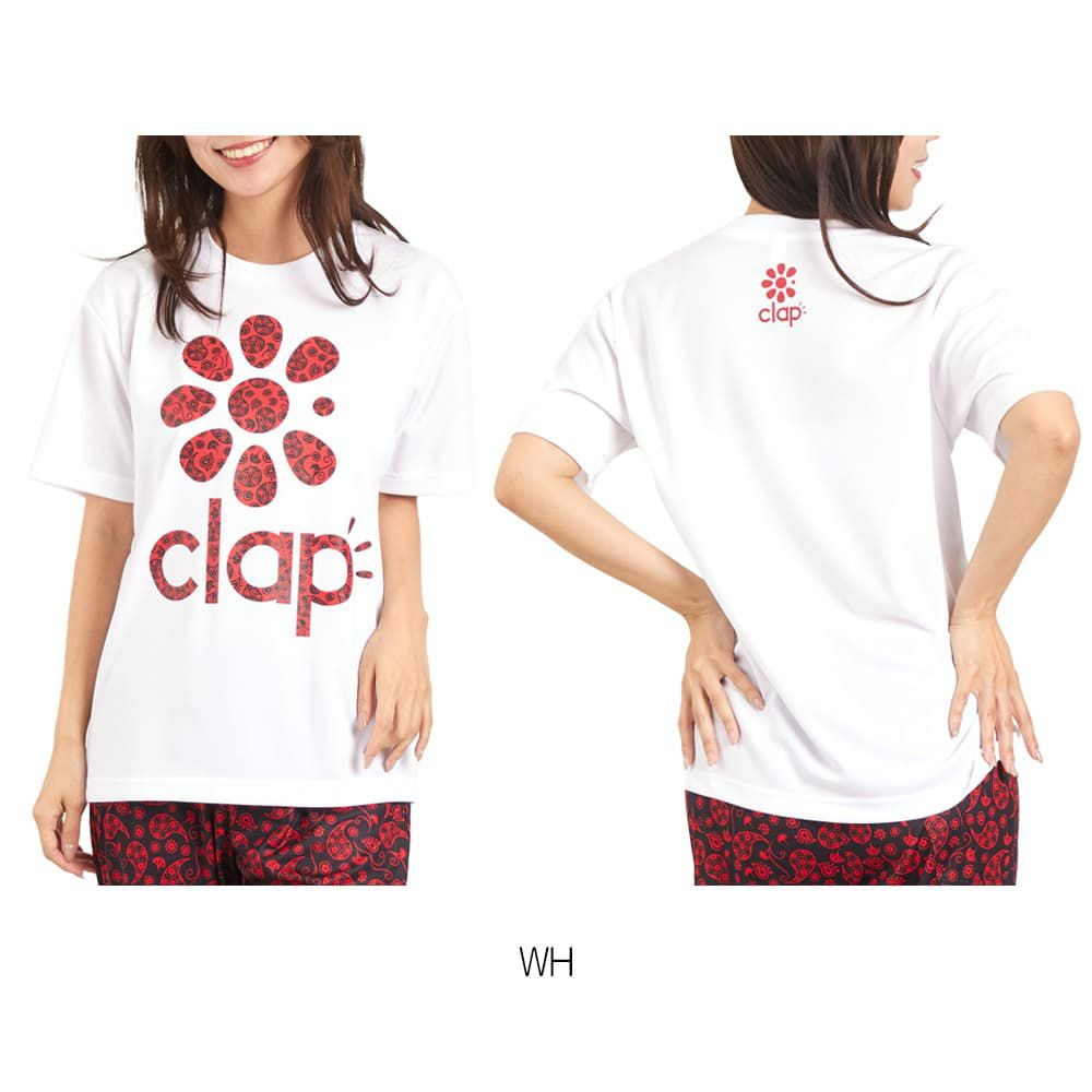 クラップCLAPペイズリークラップドライティーレディーススポーツアパレルトレーニングフィットネス女性CTS25078