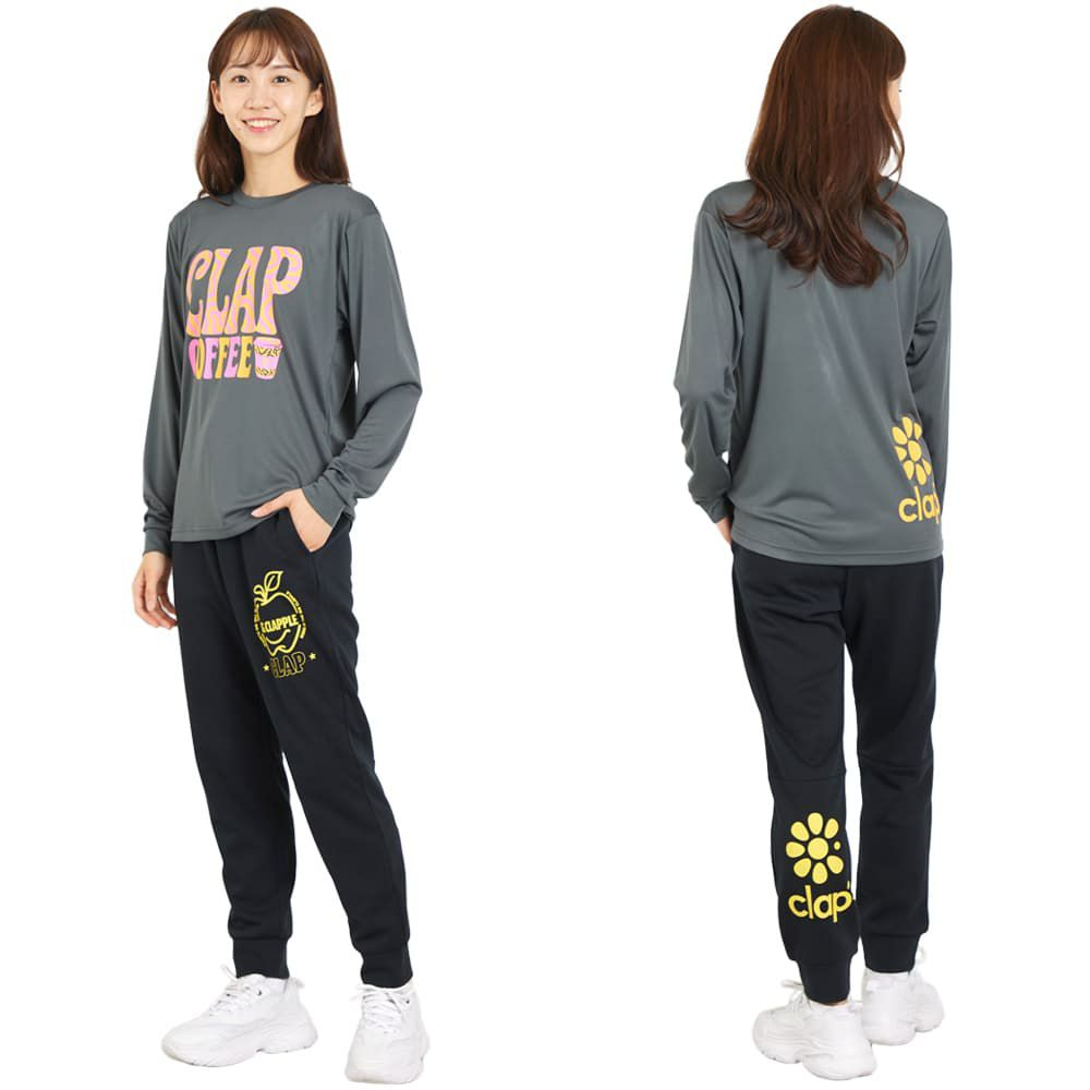 クラップCLAPビッグクラップルドライスウェットパンツレディーススポーツアパレルトレーニングフィットネス女性SP25008