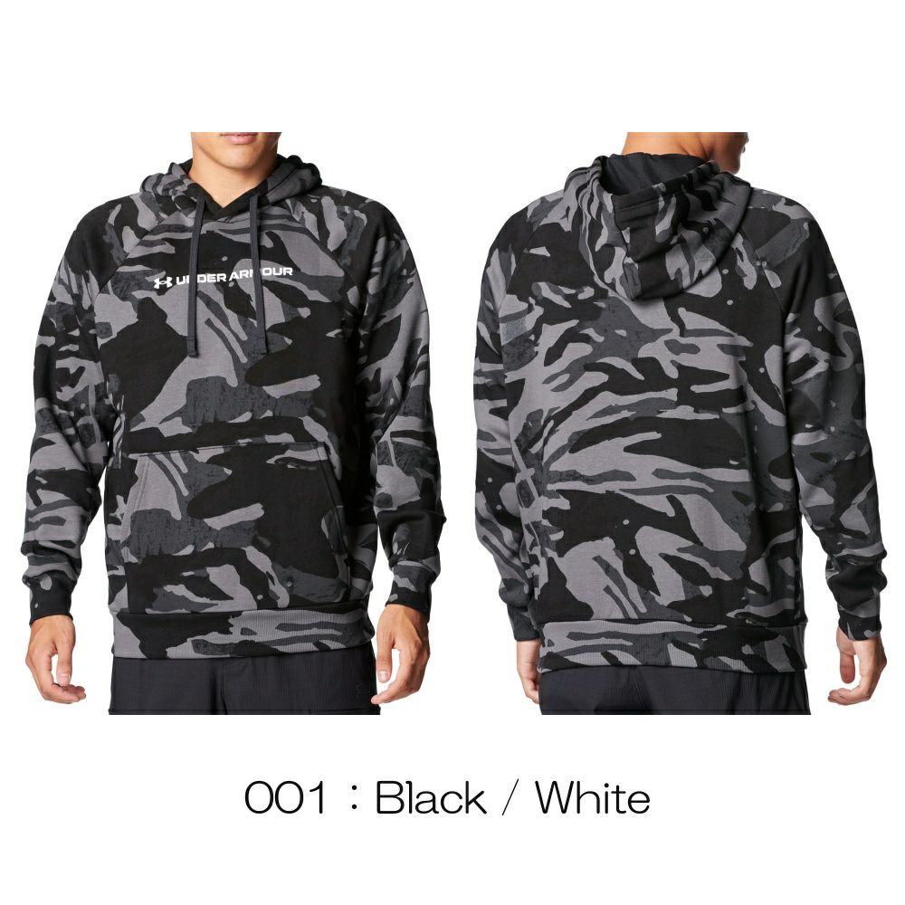 アンダーアーマーUNDERARMOURUAライバルフリースオールオーバープリントフーディーメンズスポーツアパレルトレーニングパーカーU6003957