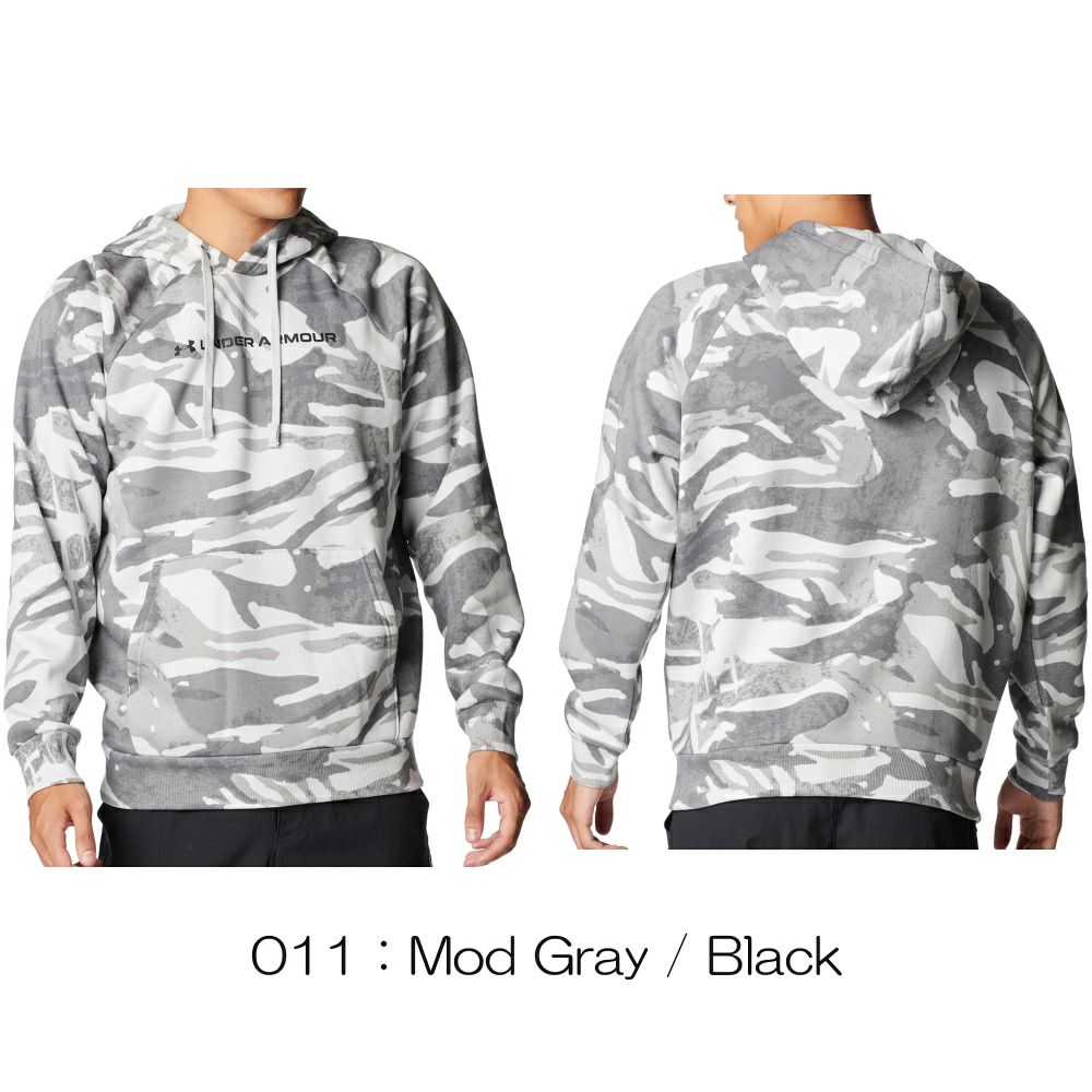 アンダーアーマーUNDERARMOURUAライバルフリースオールオーバープリントフーディーメンズスポーツアパレルトレーニングパーカーU6003957