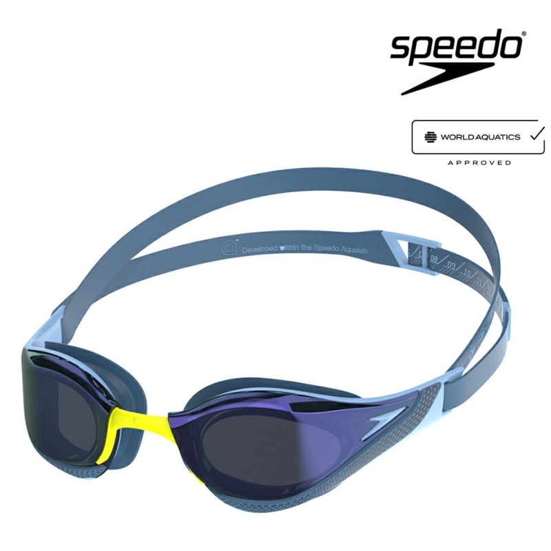ミラーゴーグル水泳スピードSPEEDOファストスキンピュアフォーカスミラーFINA承認スイミングレーシング競泳SE01951-4
