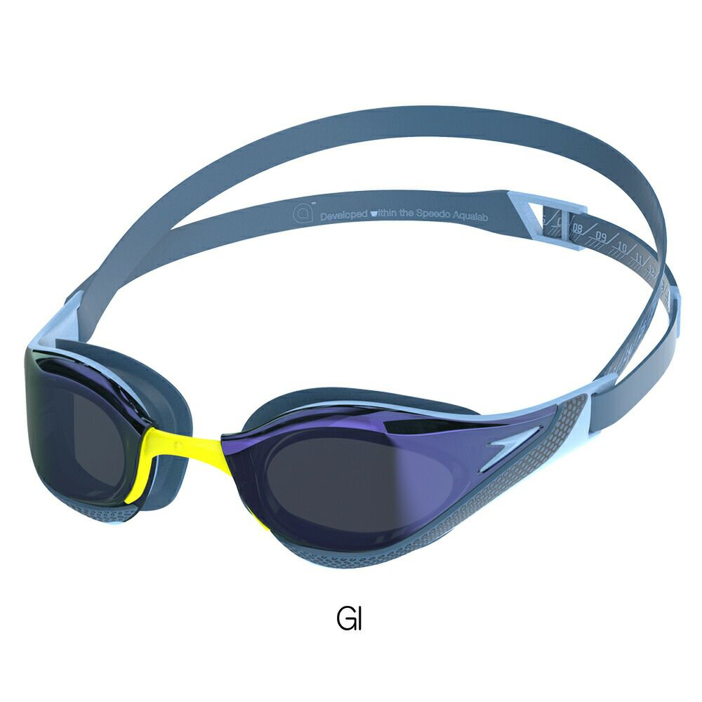 ミラーゴーグル水泳スピードSPEEDOファストスキンピュアフォーカスミラーFINA承認スイミングレーシング競泳SE01951-4