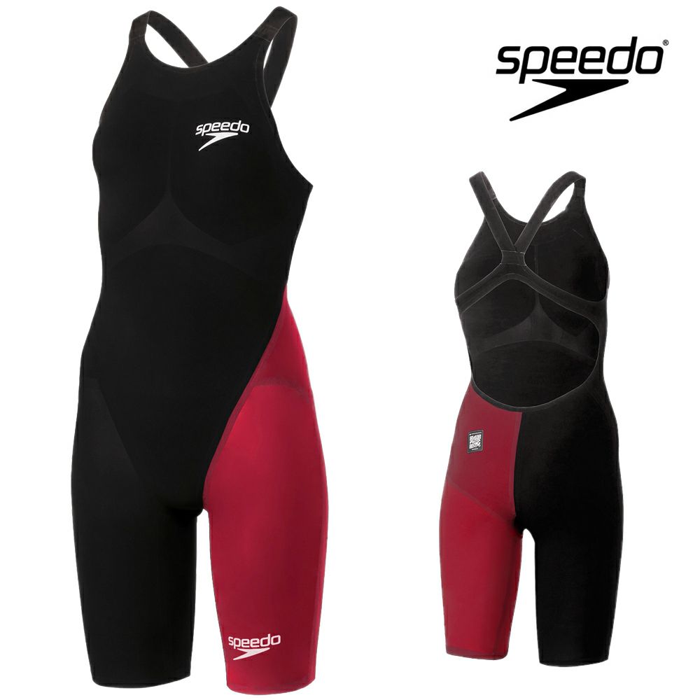スピードSPEEDO競泳水着レディースFASTSKINFASTSKINLZRPureGLINTファストスキンレーザーピュアグリントウィメンズオープンバックニースキンWORLDAQUATICS承認競泳全種目向き高速水着SCW12410Ffinaマークあり