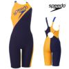 スピードSPEEDO競泳水着練習用水着レディースパネルターンズニースキンオールインワンENDURANCEECO競泳練習水着2025年春夏モデルSTW12503
