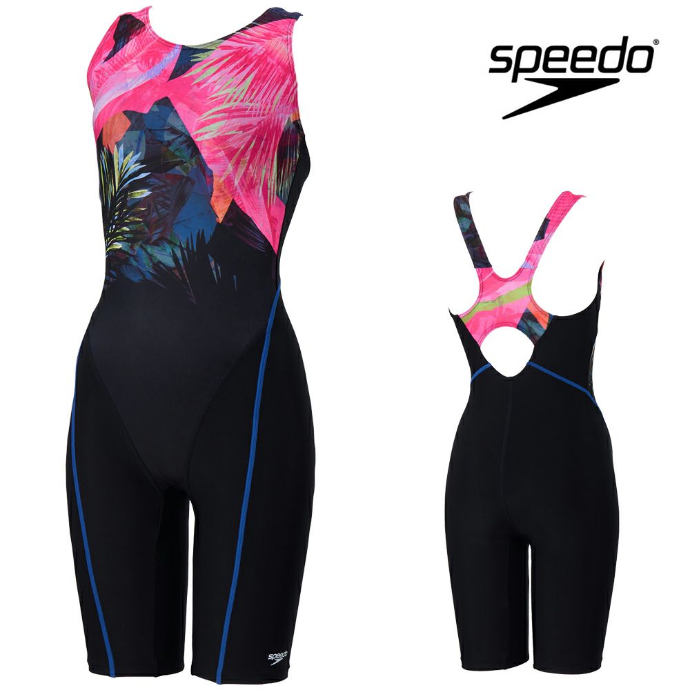スピードSPEEDOフィットネス水着レディースナヘレルースンニースキンオールインワンUltraStretch0パッド付き2025年秋冬モデルSFW12567