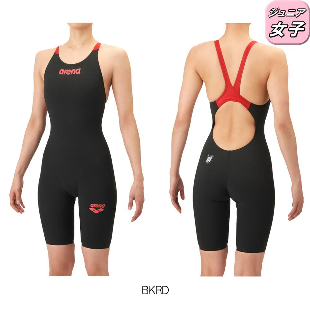 アリーナARENA競泳水着ジュニア女子WA承認モデルAQUAFORCEFUSION-ONEAQUAFORCEFILMONEレーシングワンピーススパッツオープンバックハーフレッグオールインワン2026年春夏モデルAS6SRC10Gfinaマークあり