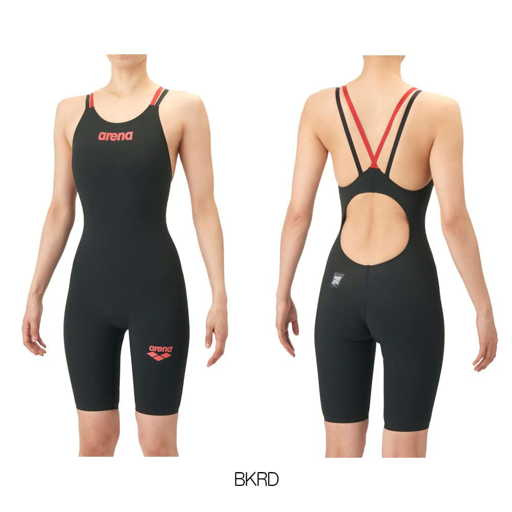 アリーナARENA競泳水着レディースWA承認モデルダブルストラップAQUAFORCEFUSION-ONEAQUAFORCEFILMONEレーシングワンピーススパッツオープンバックハーフレッグオールインワン2026年春夏モデルAS6SRC11Lfinaマークあり