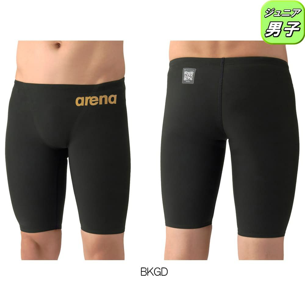 アリーナARENA競泳水着ジュニア男子WA承認モデルAQUAFORCEFUSION-ONEAQUAFORCEFILMONEレーシングスパッツハーフレッグ2026年春夏モデルAS6SRC12Bfinaマークあり