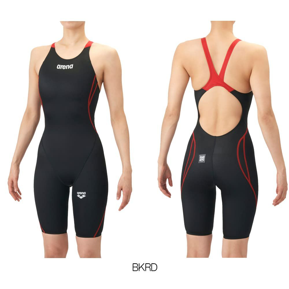 アリーナARENA競泳水着レディースWA承認モデルAQUAADVANCEDAQUAXTREMEレーシングワンピーススパッツオープンバックハーフレッグオールインワン2026年春夏モデルAS6SRC20Lfinaマークあり