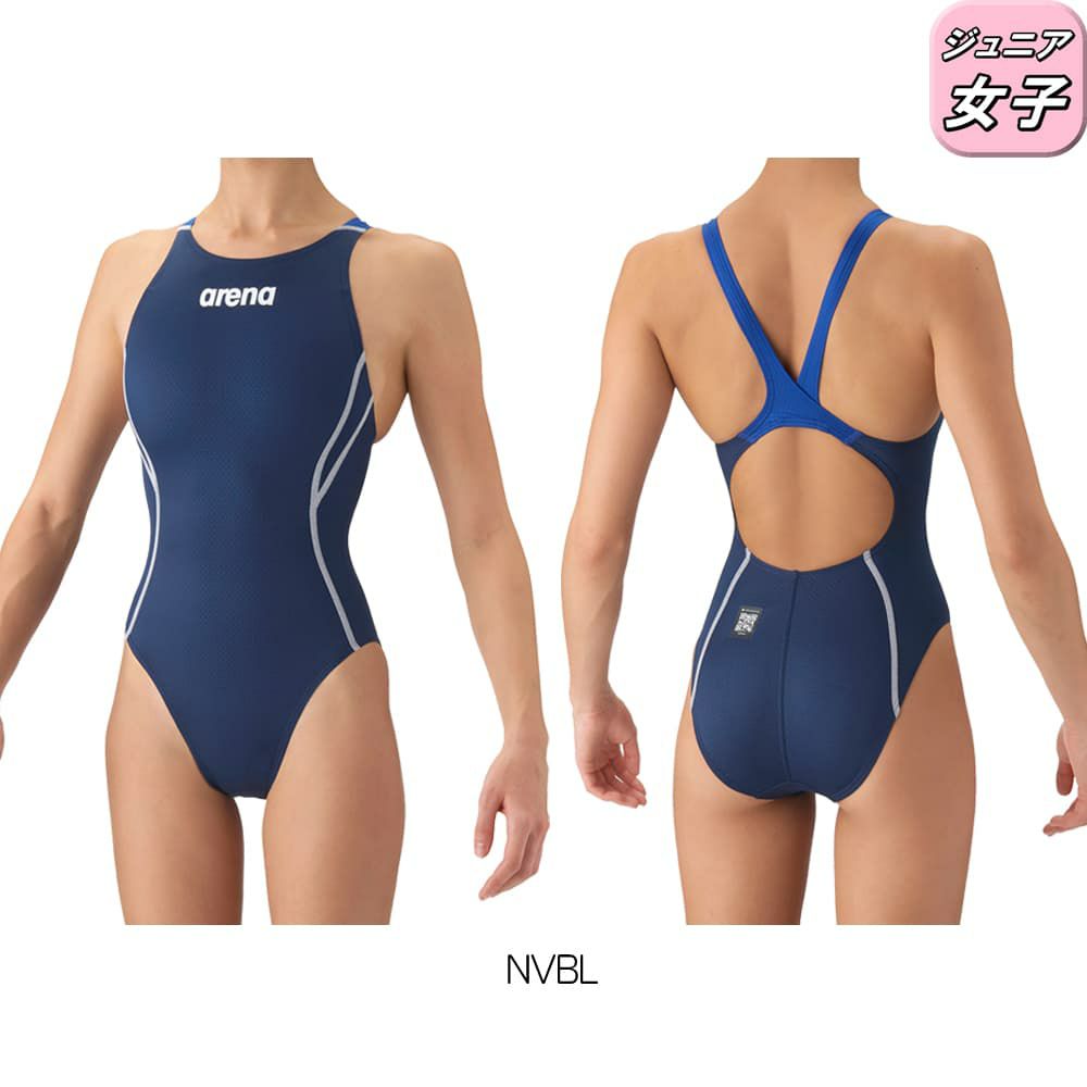 アリーナARENA競泳水着ジュニア女子WA承認モデルAQUAADVANCEDAQUAXTREMEレーシングワンピースオープンバック2026年春夏モデルAS6SRC21Gfinaマークあり