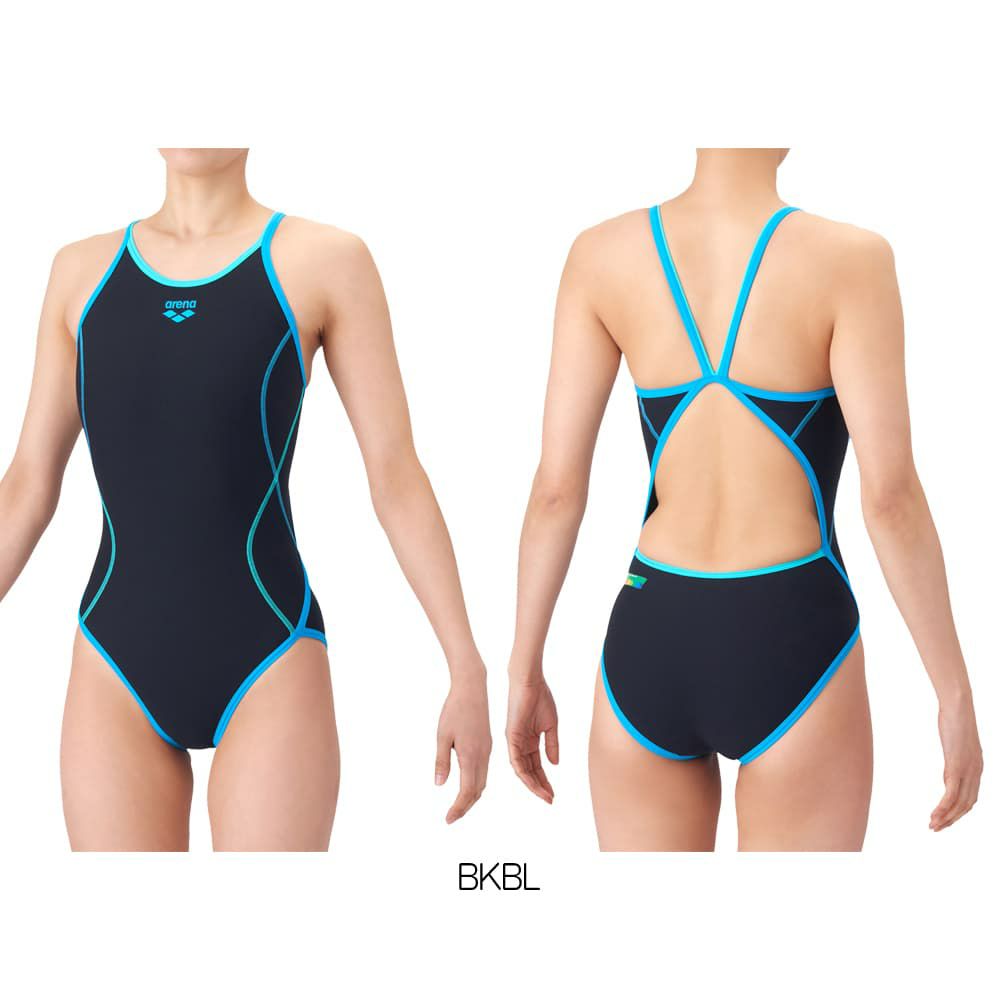アリーナARENA競泳水着練習用水着レディースタフスーツタフスキンEトレーニングワンピースオープンバック競泳練習水着2026年春夏モデルAS6SWM01L