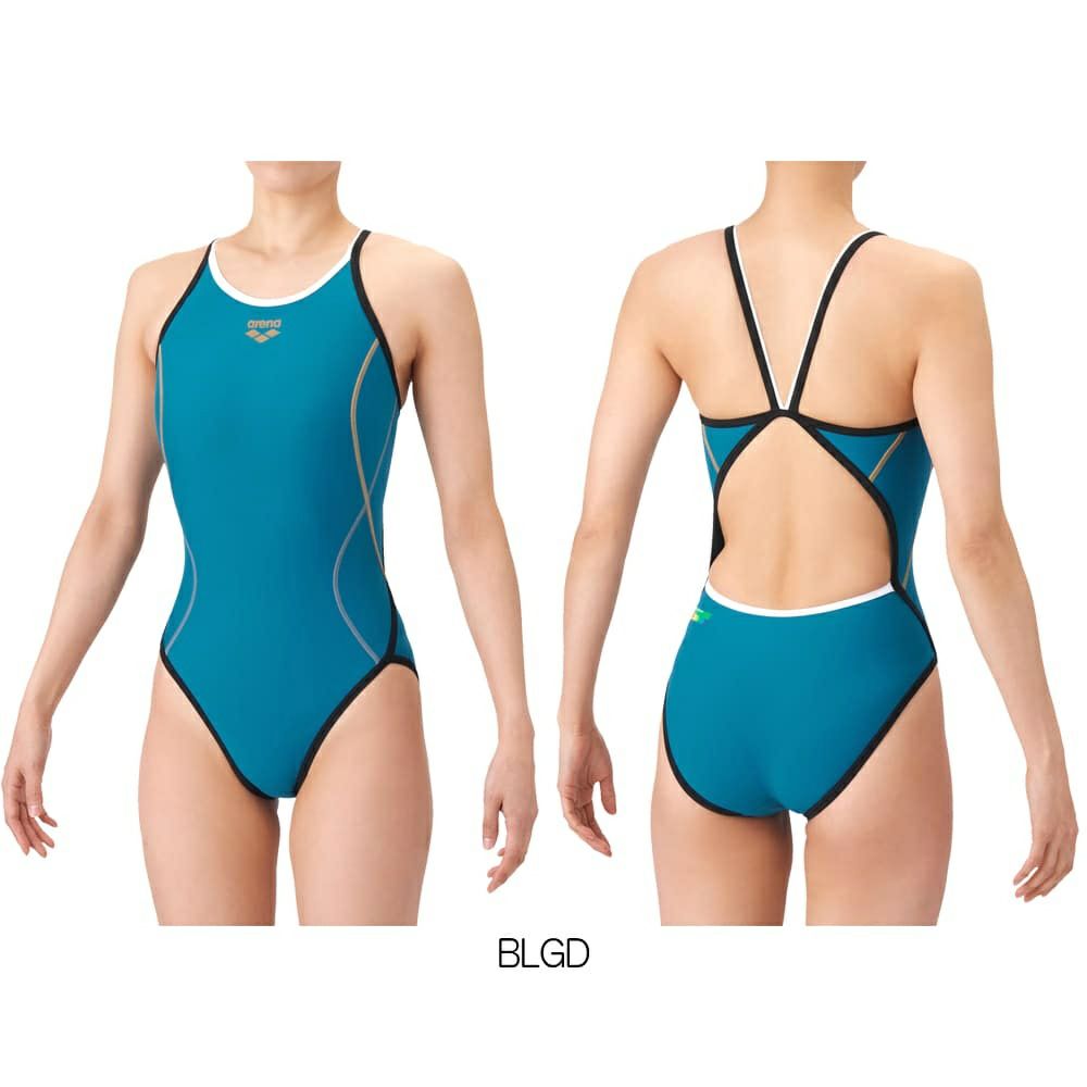 アリーナARENA競泳水着練習用水着レディースタフスーツタフスキンEトレーニングワンピースオープンバック競泳練習水着2026年春夏モデルAS6SWM01L