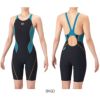 アリーナARENA競泳水着練習用水着レディースタフスーツタフスキンEトレーニングワンピーススパッツオープンバックハーフレッグオールインワン競泳練習水着2026年春夏モデルAS6SWM02L