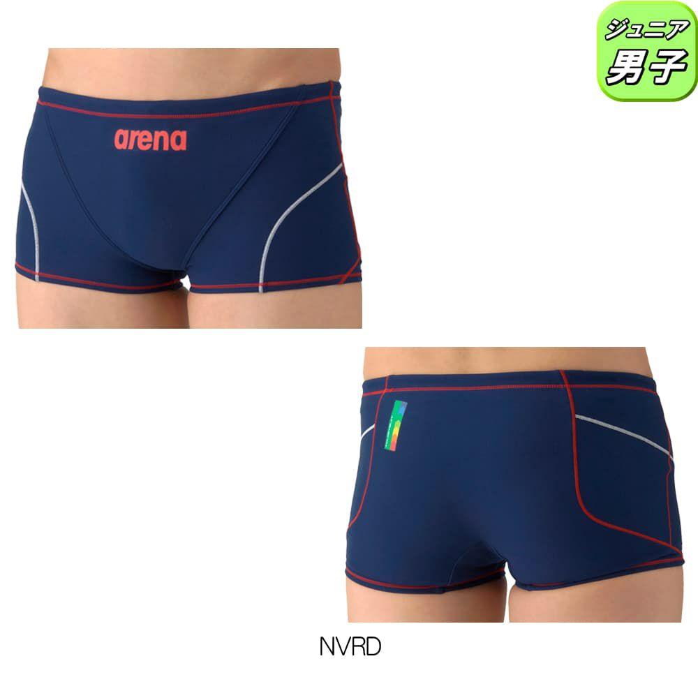 アリーナARENA競泳水着練習用水着ジュニア男子タフスーツタフスキンEトレーニングスパッツショートレッグ競泳練習水着2026年春夏モデルAS6SWM04B