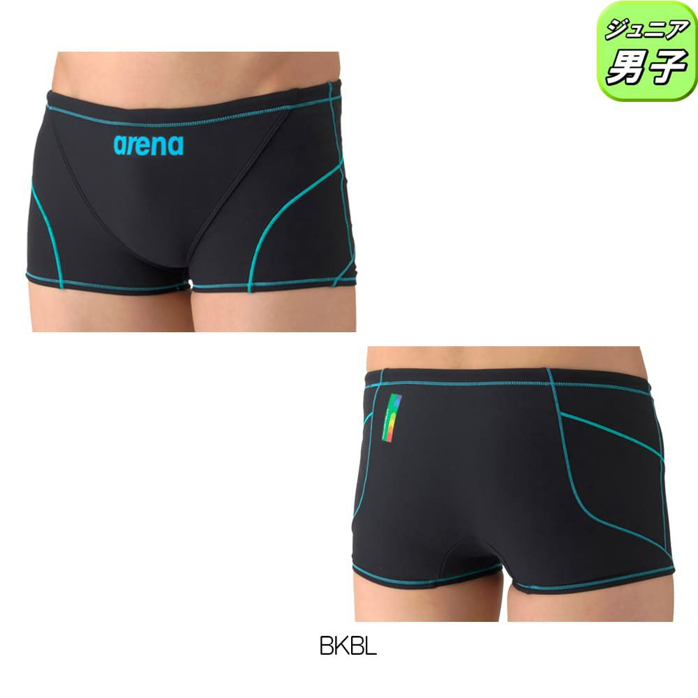 アリーナARENA競泳水着練習用水着ジュニア男子タフスーツタフスキンEトレーニングスパッツショートレッグ競泳練習水着2026年春夏モデルAS6SWM04B