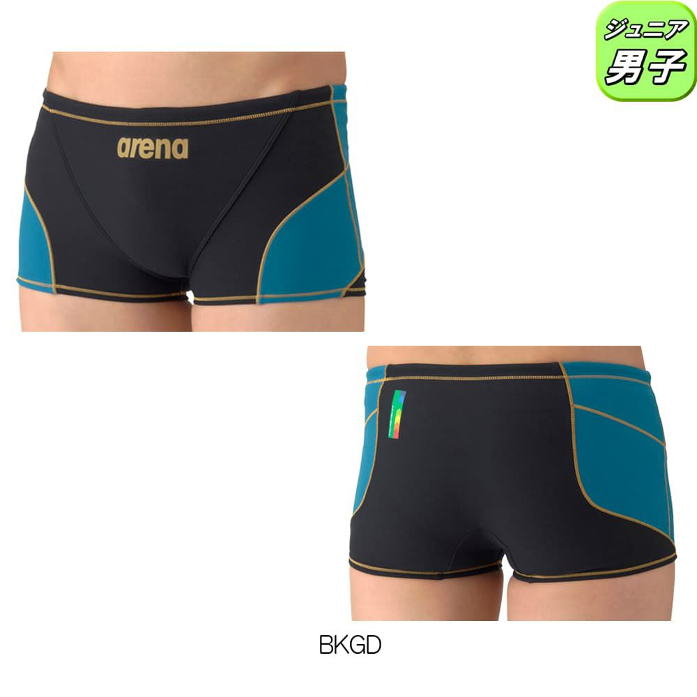アリーナARENA競泳水着練習用水着ジュニア男子タフスーツタフスキンEトレーニングスパッツショートレッグ競泳練習水着2026年春夏モデルAS6SWM04B