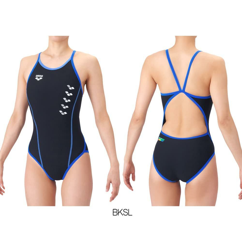 アリーナARENA競泳水着練習用水着レディースタフスーツタフスキンEトレーニングワンピースオープンバック競泳練習水着2026年春夏モデルAS6SWM05L